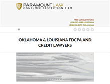 Tablet Screenshot of paramountlaw.net