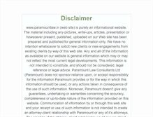 Tablet Screenshot of paramountlaw.in